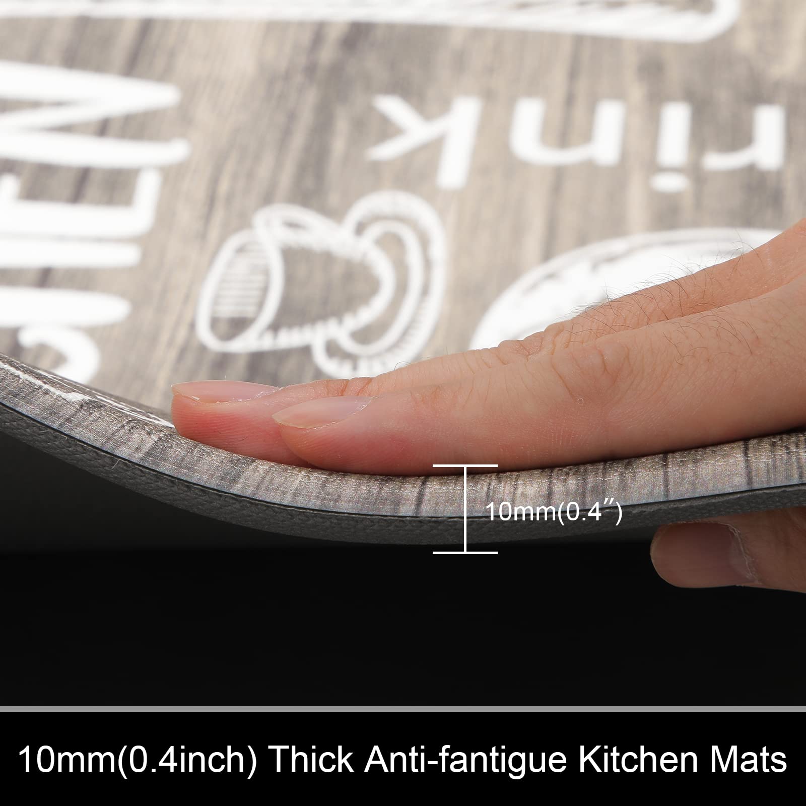 HEBE mat placed by sink demonstrating comfort and floor protection