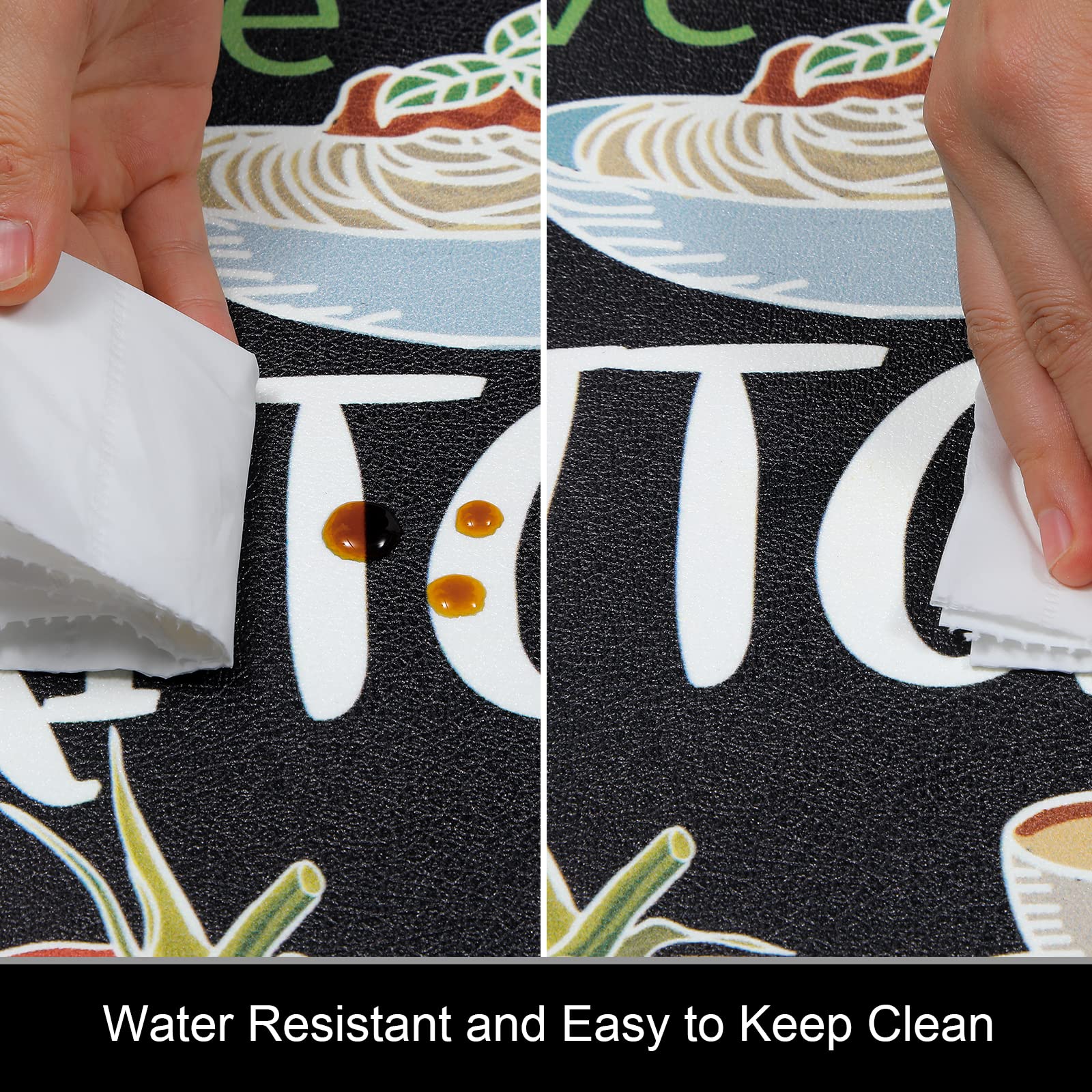 HEBE mat placed at sink in use providing standing comfort while cooking