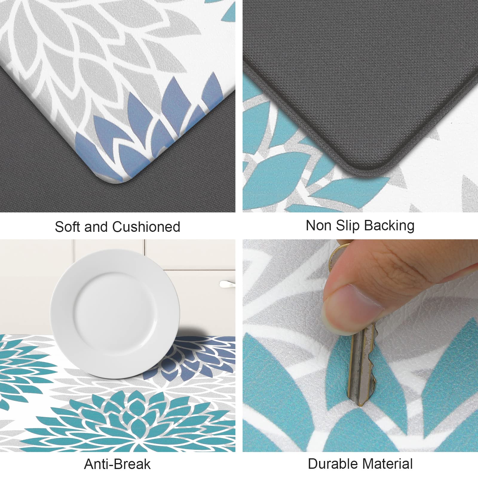 HEBE mat placed at sink demonstrating comfort and water resistance during use