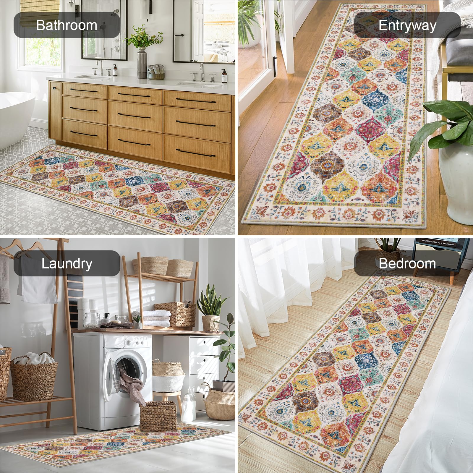HEBE RUGS runner in entryway welcoming guests and protecting floor