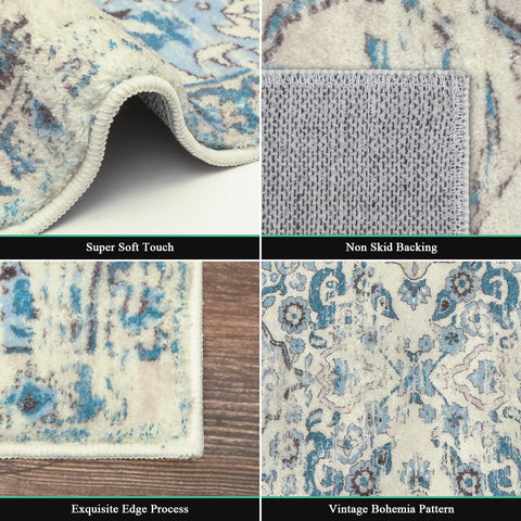 HEBE RUGS runner placed in kitchen aisle providing cushioned standing comfort advantage