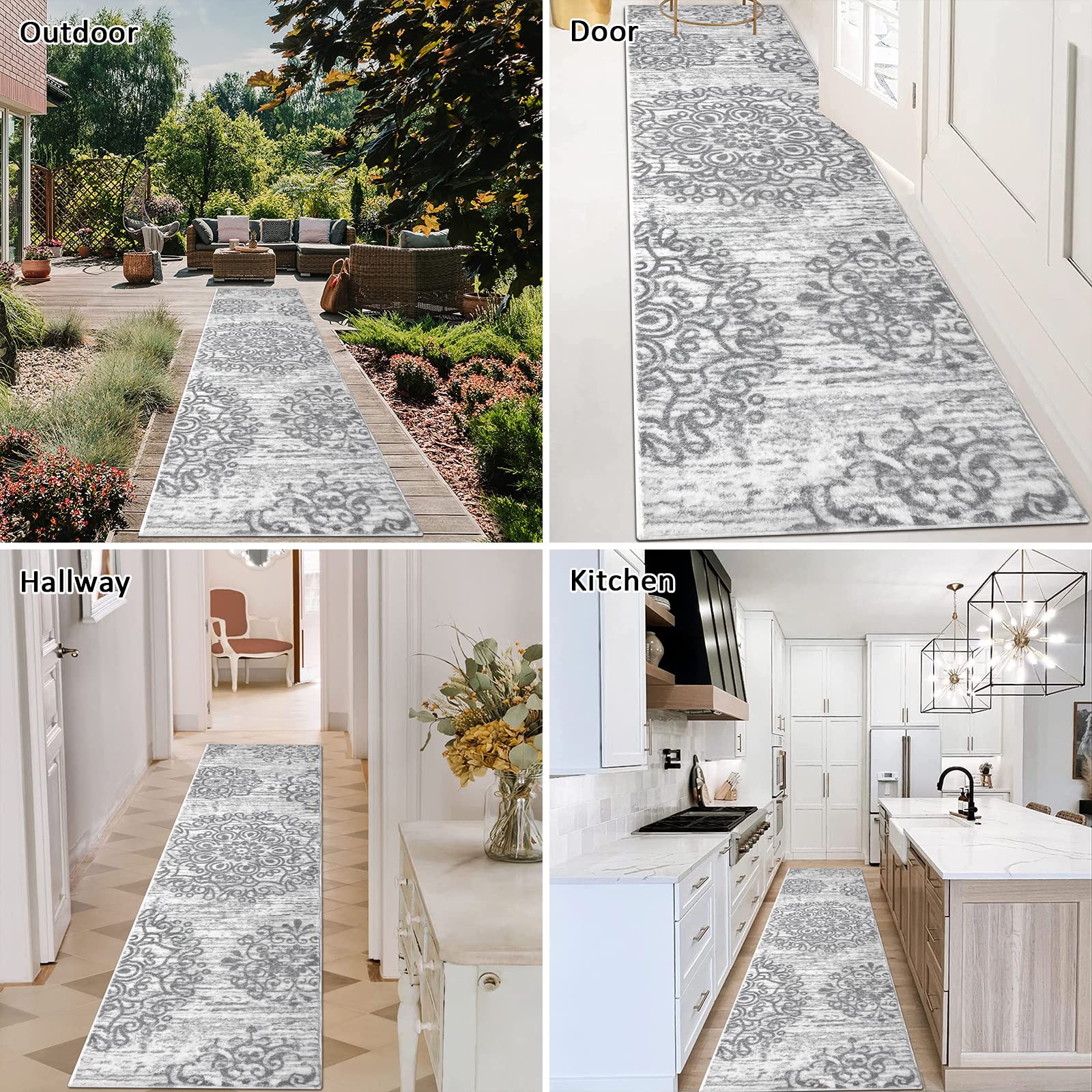 HEBE RUGS runner next to doorway showing long narrow size fit