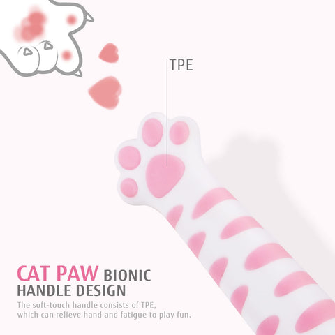 hecef handle detail displaying cat-paw texture for improved grip and comfort