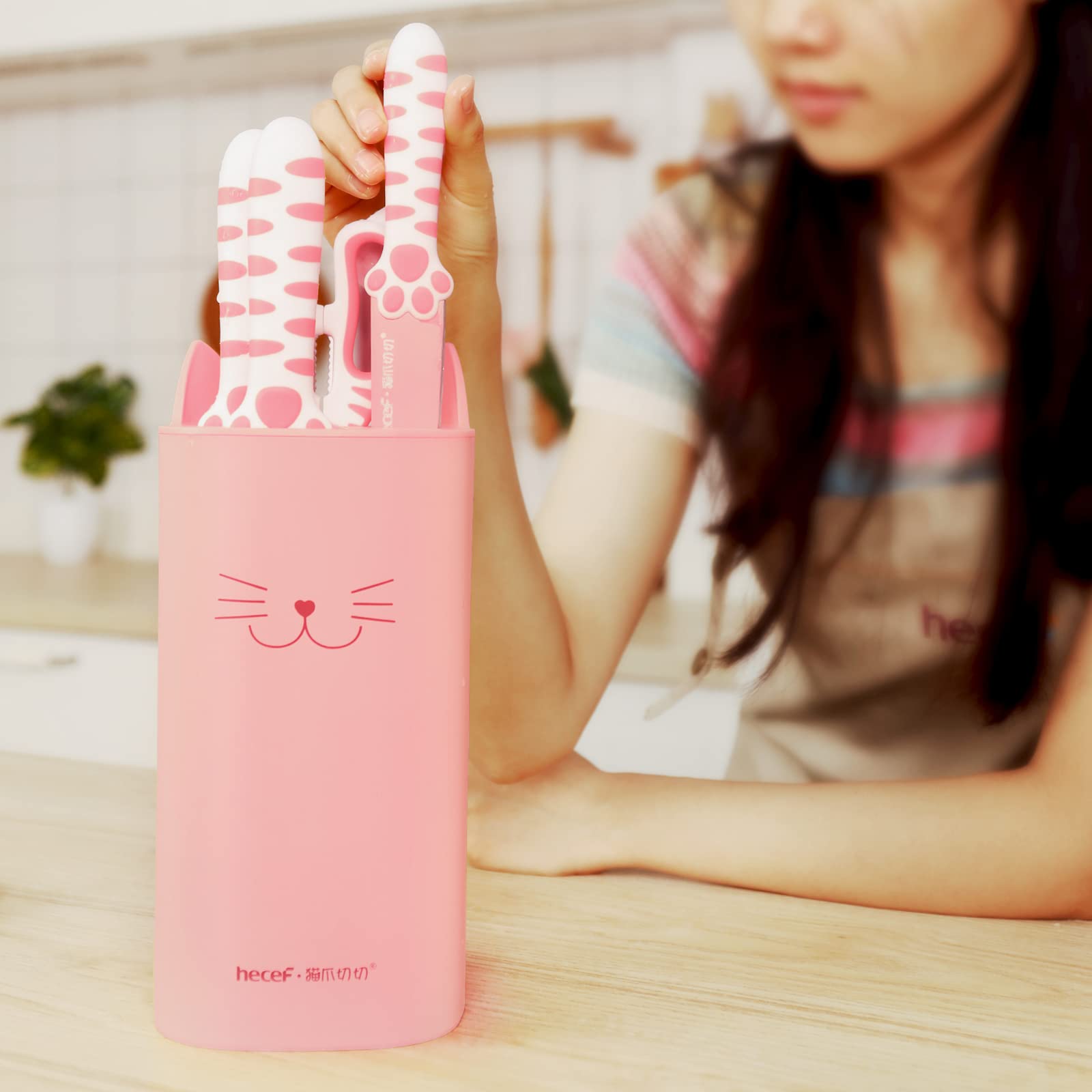 hecef set on a kitchen counter styling to show decorative and practical use