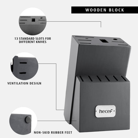 hecef pine wood block bottom ventilation reducing moisture for longer blade life