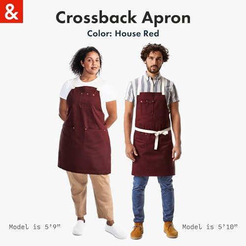 hedley & bennett cross-back strap detail illustrating weight-shifting comfort