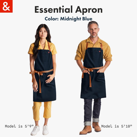 hedley & bennett apron on model showing size and fit for different body types
