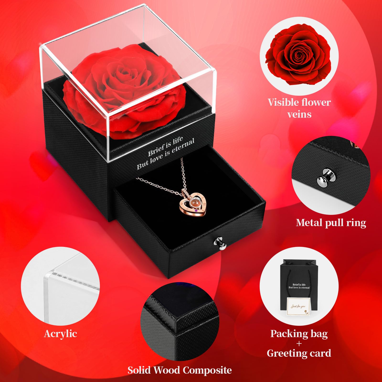HEGUD greeting card and gift bag included, convenient gift-ready set