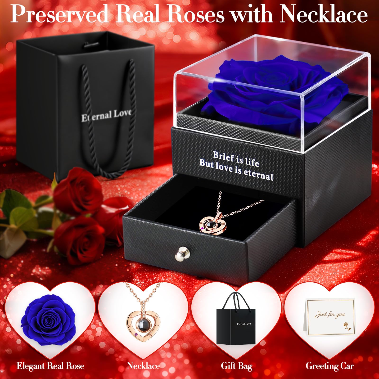 HEGUD close-up of preserved rose petals highlighting lifelike texture and long-lasting beauty