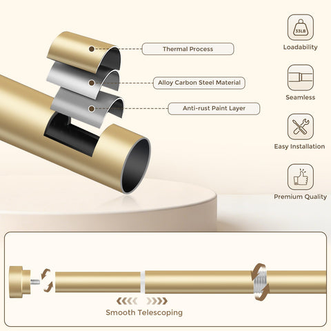 hei! dear installed across a living room window adding polished style and reliable support