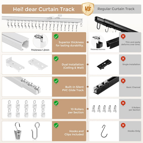 hei! dear ceiling-mounted installation showing brackets and stable overhead support