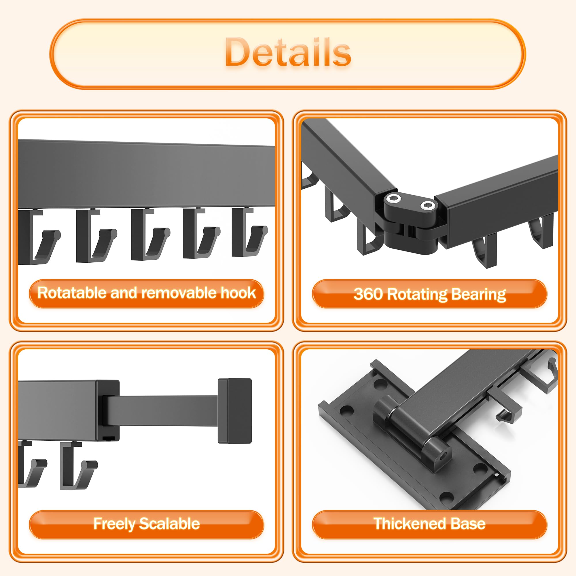 HEILAIYI adhesive kit and screws packaged for drill-free or permanent mount