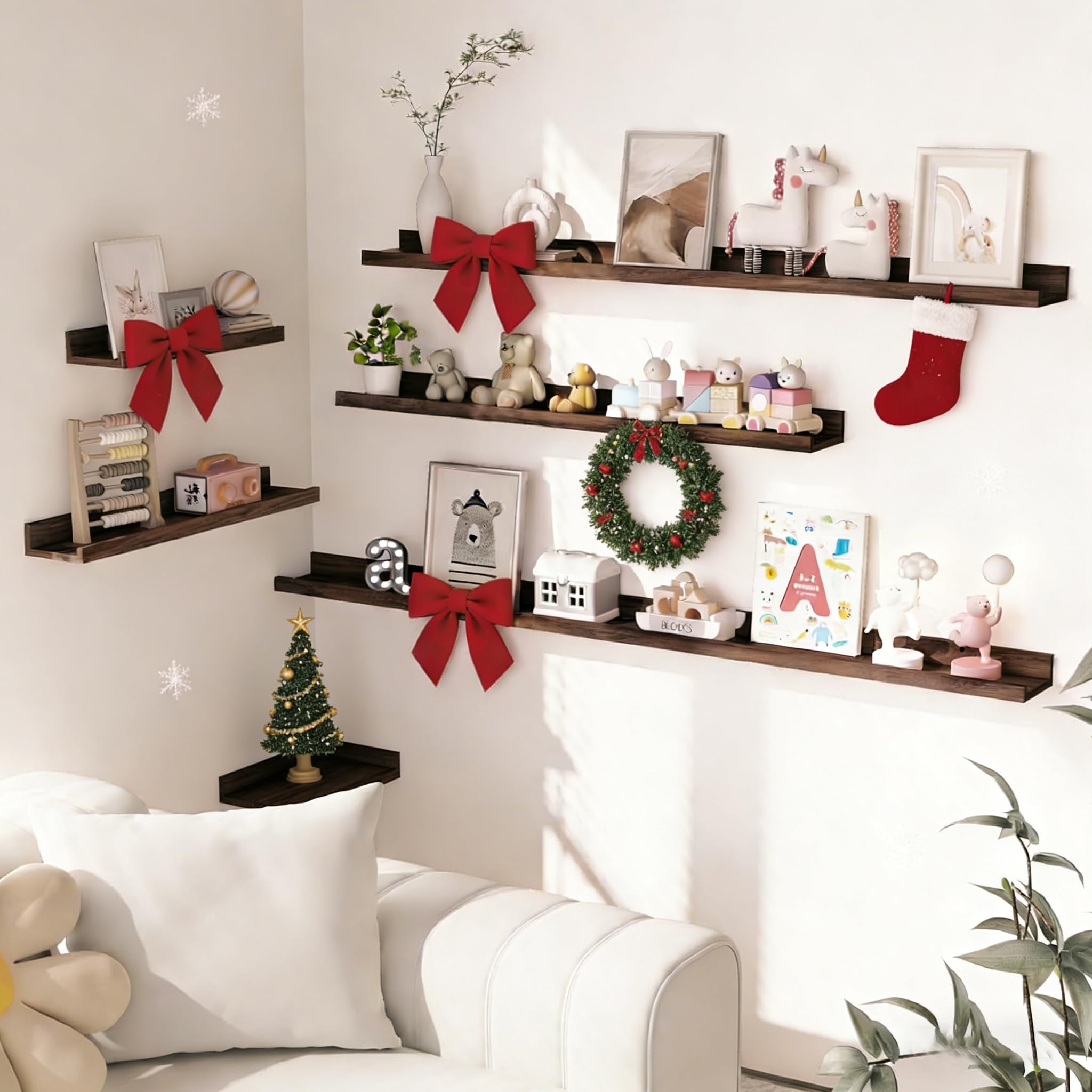 Heimlove kids bookshelf in nursery holding storybooks for easy reach