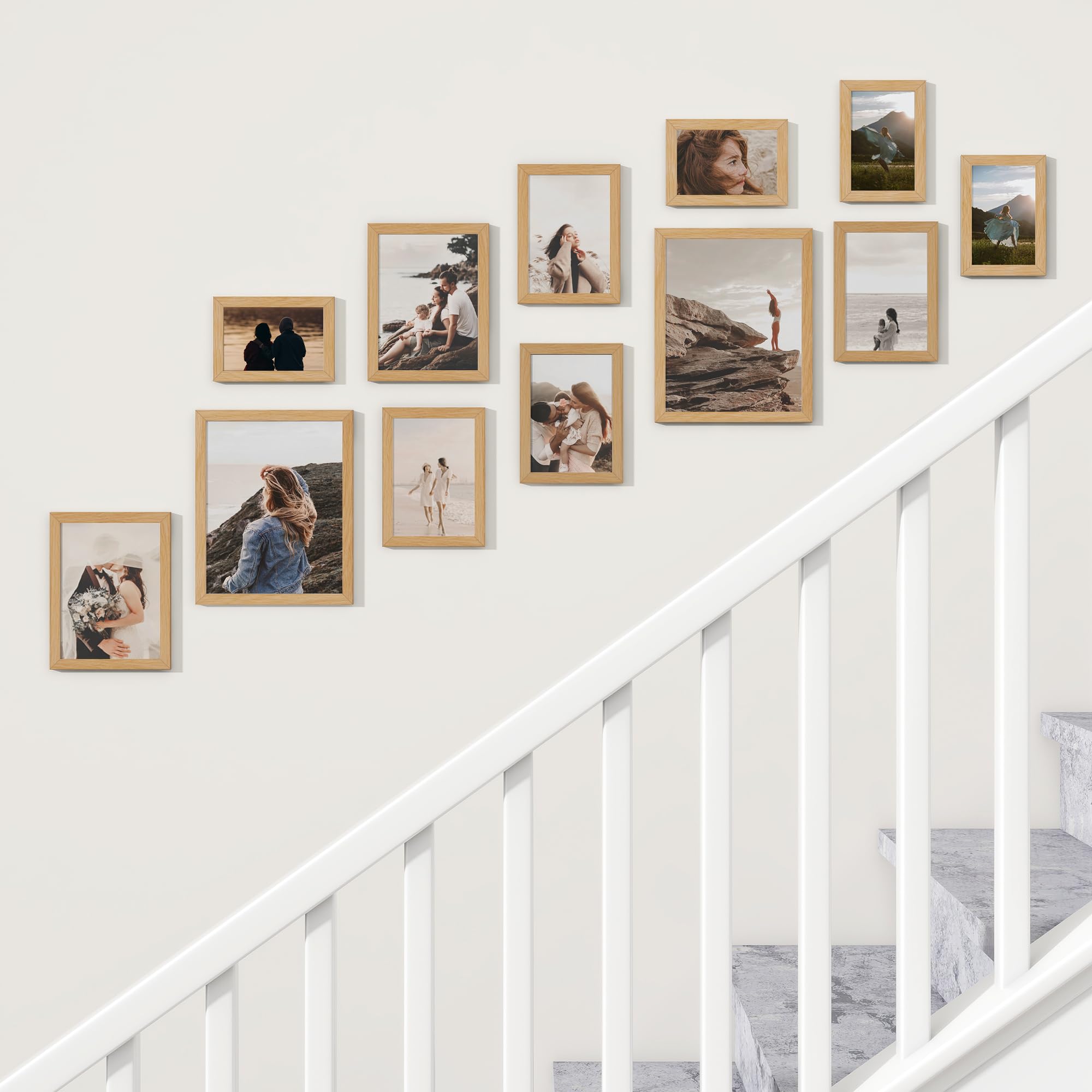 Heimlove frames laid out by size showing mix-and-match planning benefit