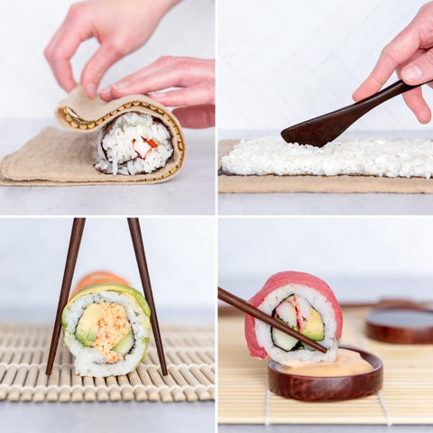 HEKAMOVE chopsticks and serving setup displaying elegant presentation and convenience