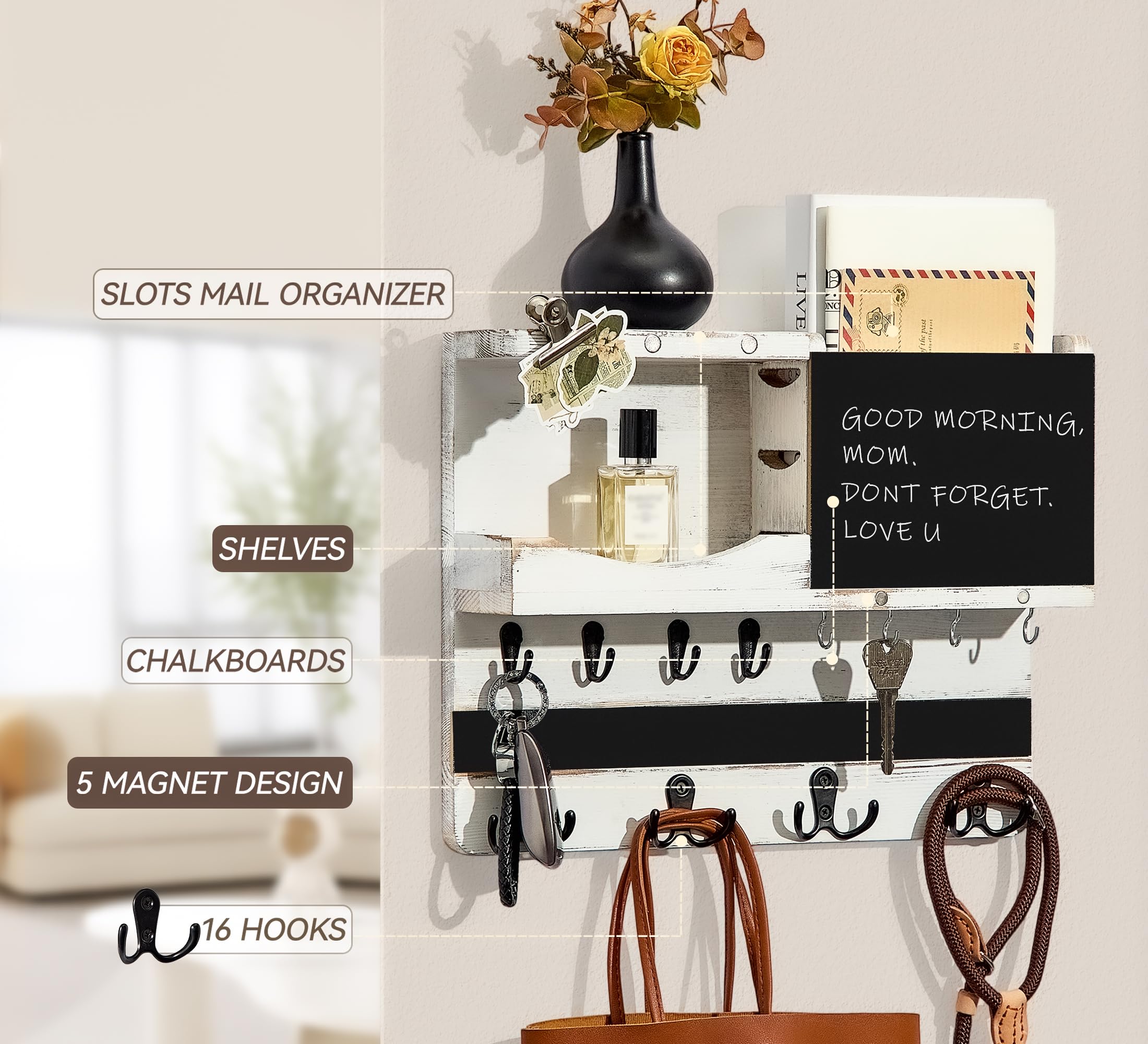 HEKOOLA lifestyle entryway scene adding rustic charm and function