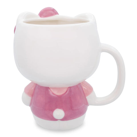 Silver Buffalo Hello Kitty bow close-up highlighting sculpted detail and color
