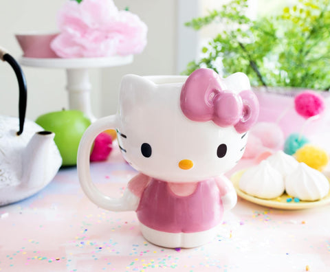 Silver Buffalo Hello Kitty with scale indicating 20 ounce volume