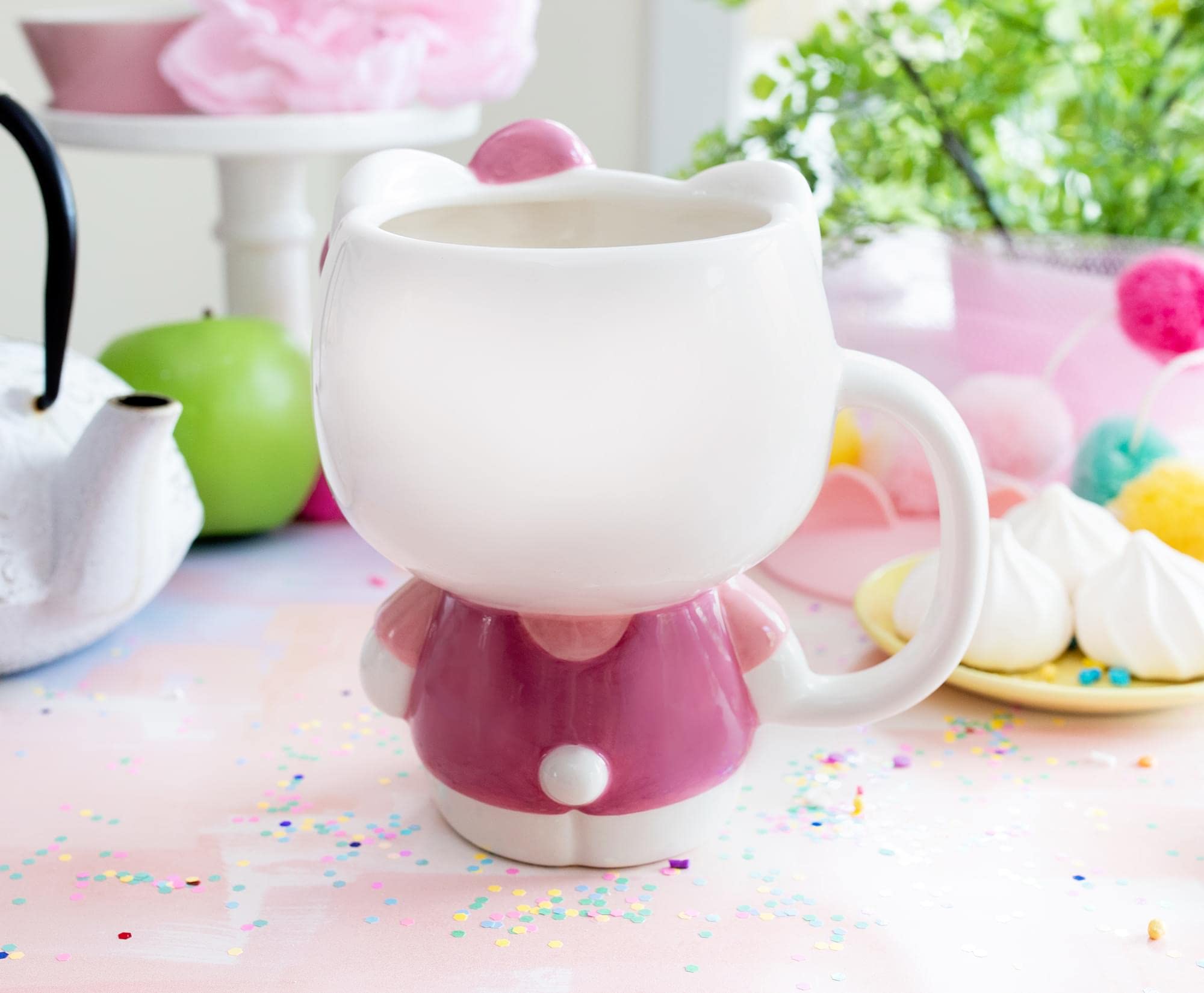 Silver Buffalo Hello Kitty glaze texture detail showing durable finish