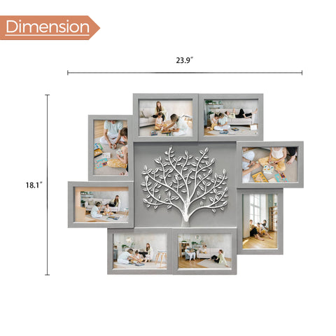 HELLO LAURA collage frame hanging above sofa for home styling inspiration