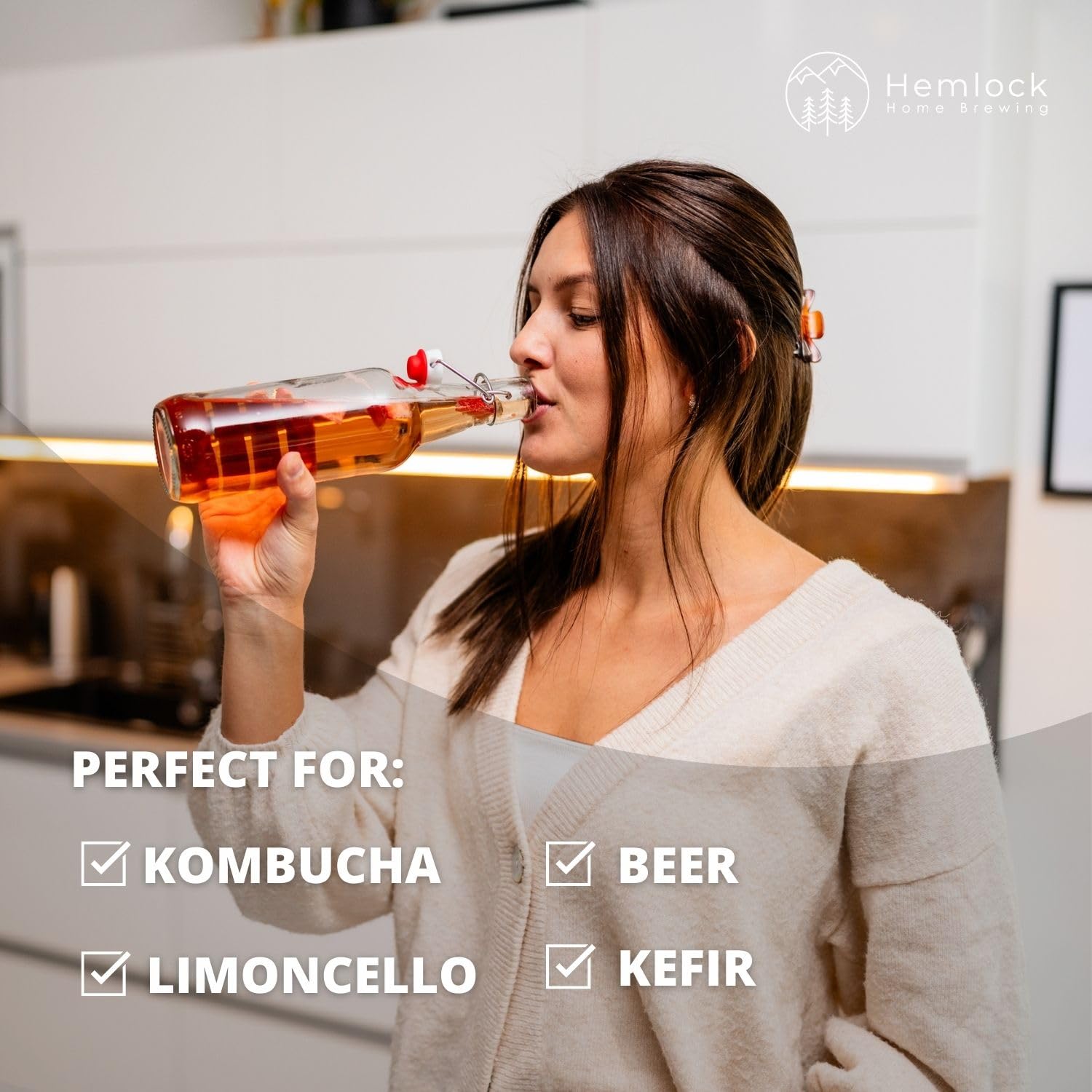 Hemlock Home Brewing pouring and collapsible funnels included for mess-free bottling