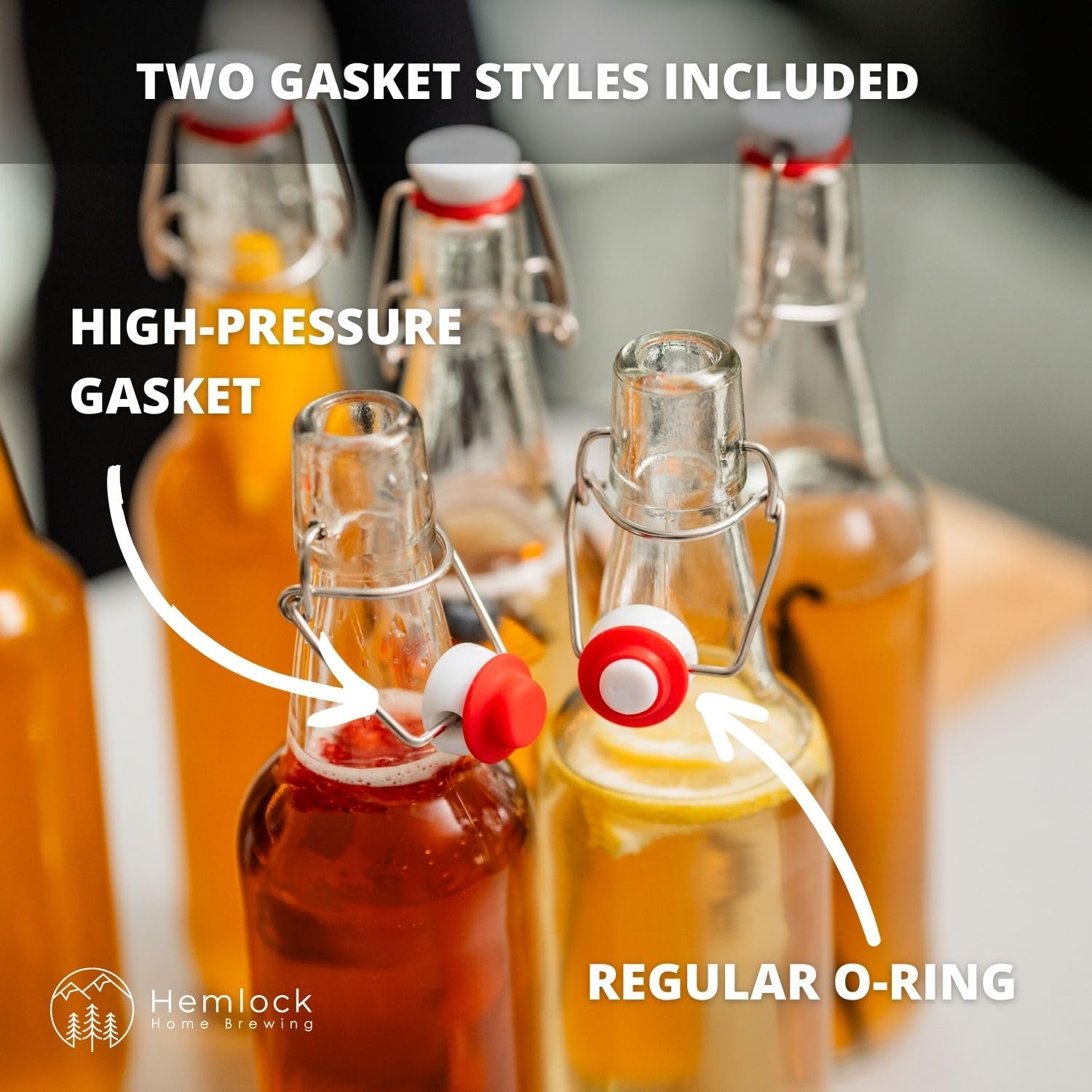 Hemlock Home Brewing glass thickness detail demonstrating reinforced, pressure-resistant walls