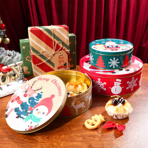 Hemoton tins arranged in a gift basket demonstrating thoughtful holiday gifting