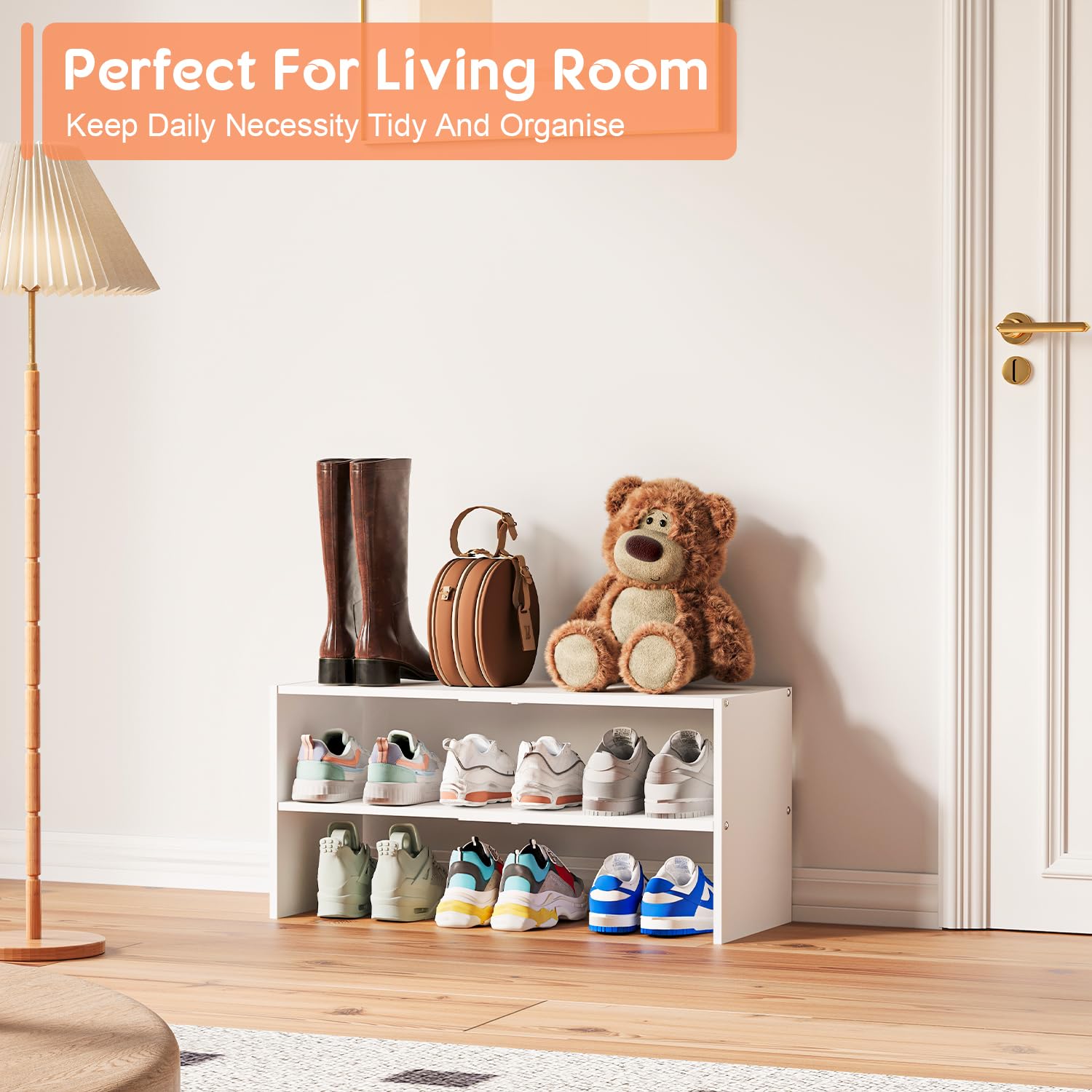 Hencawima in an entryway lifestyle scene showing tidy organization benefit