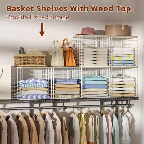 Hencawima organizer inside wardrobe demonstrating space-saving benefit