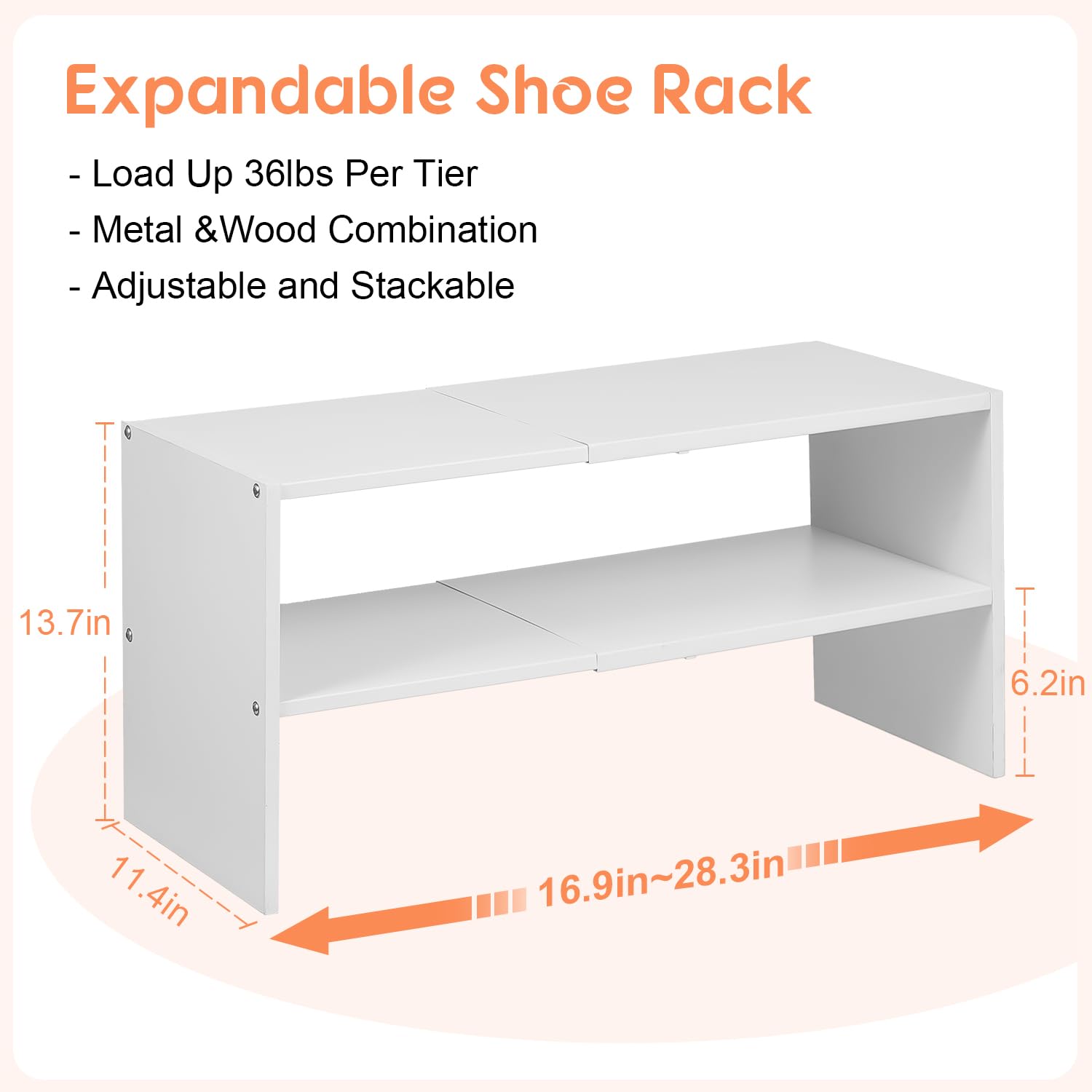 Hencawima side profile expanded to show adjustable length advantage