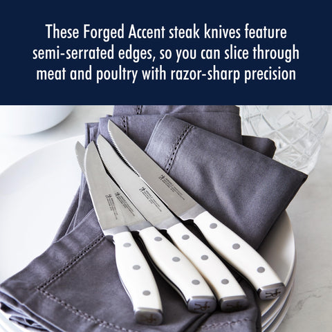 HENCKELS close-up of satin-finished blade edge demonstrating precise cutting performance