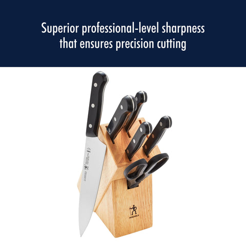 HENCKELS serrated bread knife cutting loaf for clean slices and effortless cutting benefit