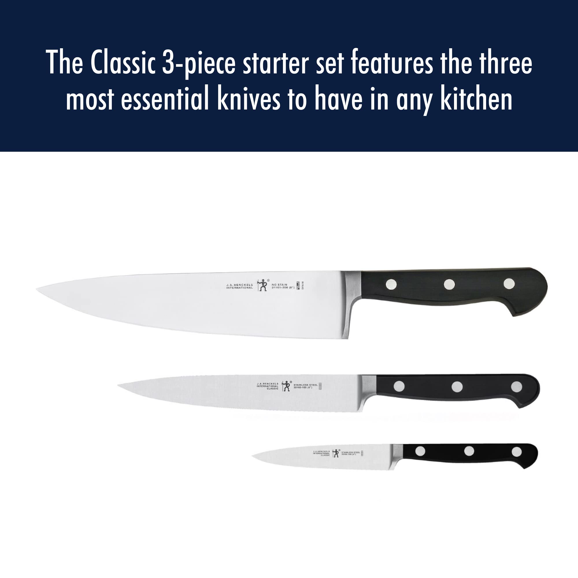 HENCKELS blade close-up highlighting sharp edge and precision cutting