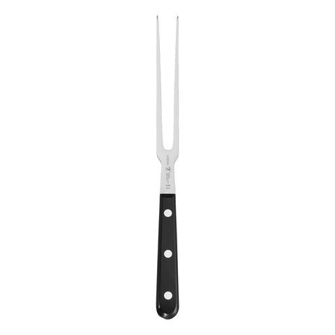 HENCKELS Classic carving fork front profile showing handle and tines for comfortable control