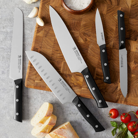 HENCKELS utility knife serrated blade displayed for versatile cutting