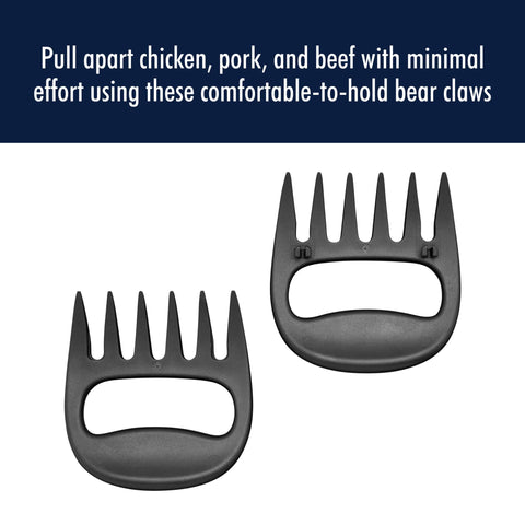 HENCKELS heavy-duty shears trimming ribs for cleaner presentation