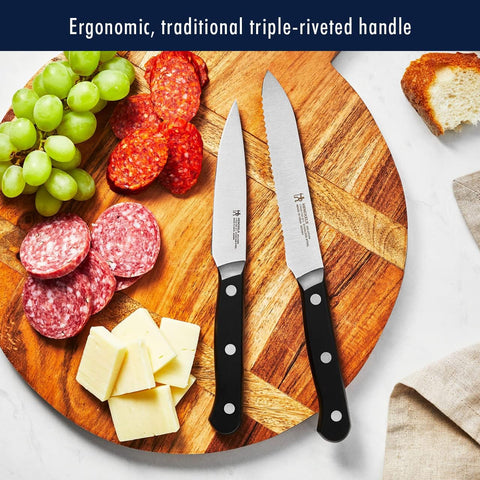 HENCKELS kitchen shears detail demonstrating utility and safe cutting tasks benefit