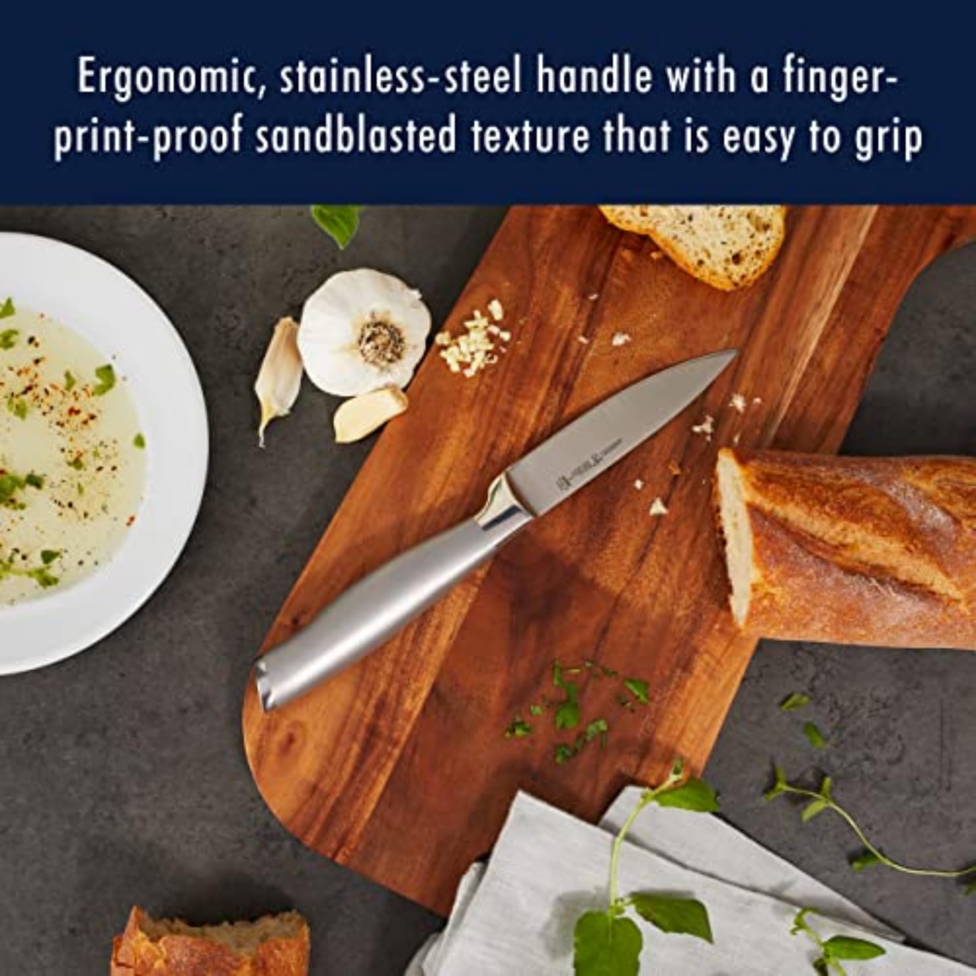 HENCKELS Modernist steak knives and shears highlight sharp edges and versatility