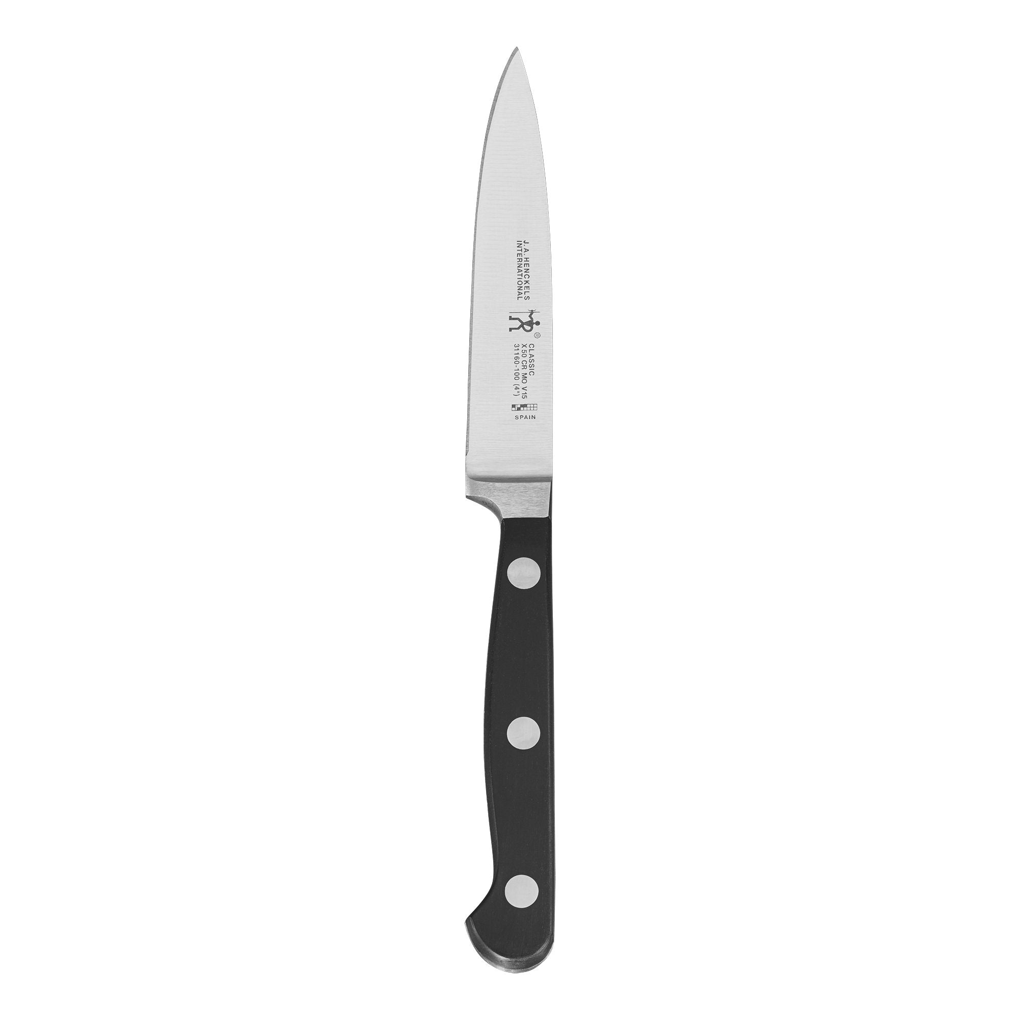 HENCKELS paring front view showing blade and handle for precise cutting
