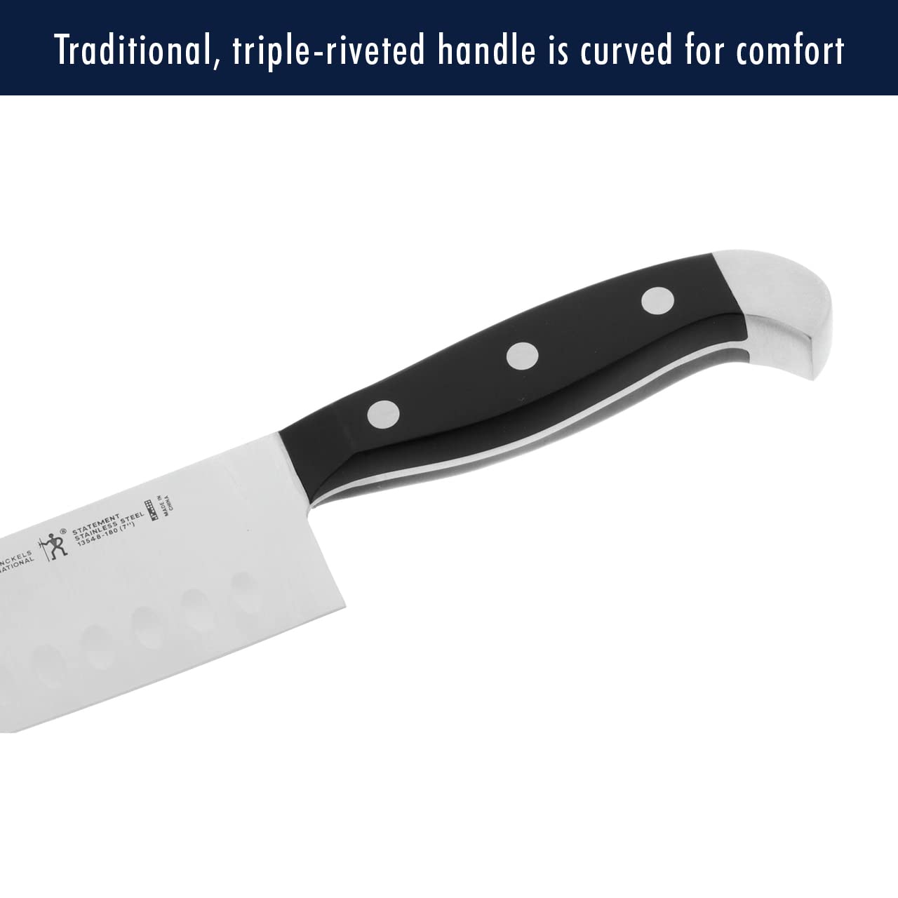 HENCKELS paring knife detail enabling accurate trimming and peeling