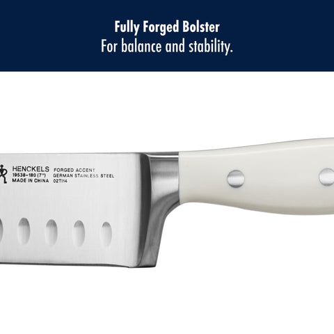 HENCKELS santoku slicing vegetables in use for faster meal prep