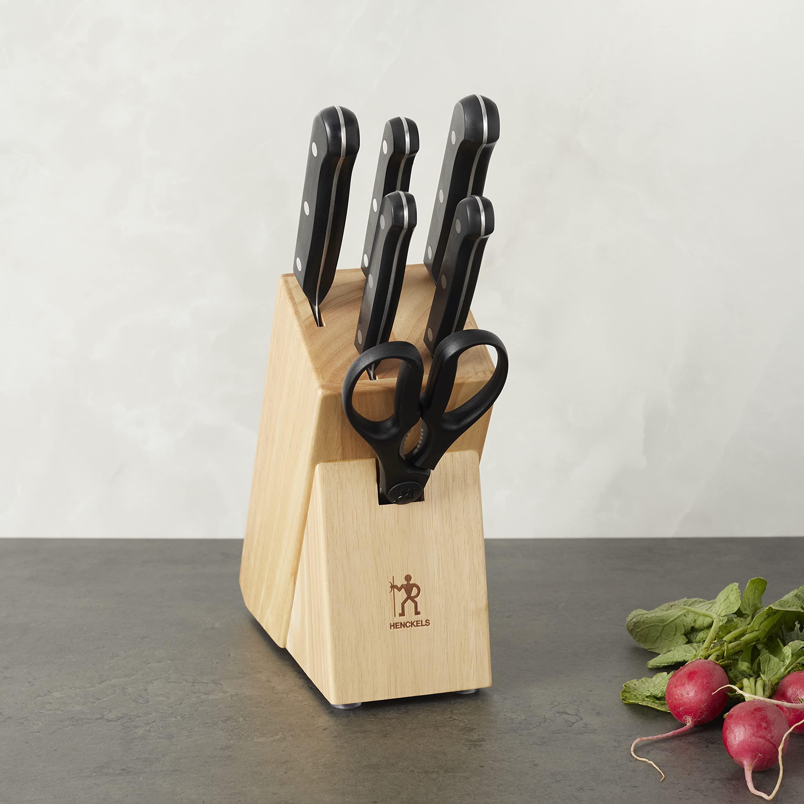 HENCKELS full set styled on kitchen countertop showing ready-to-use convenience and quality