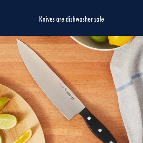HENCKELS kitchen shears cutting herbs showing multiuse utility and clean trimming