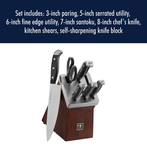 HENCKELS size comparison of each knife to show scale and intended kitchen tasks
