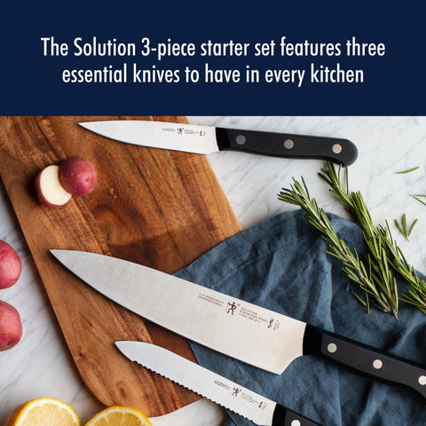 HENCKELS detailed view of 4-inch paring knife for delicate tasks