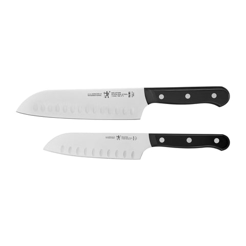 HENCKELS front packaging showing the two santoku knives and brand clarity
