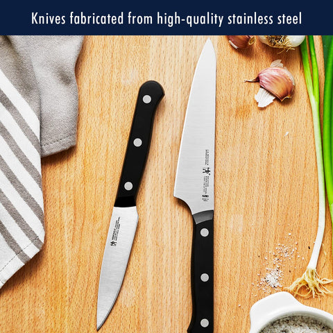 HENCKELS solution santoku hollow-edge detail reducing sticking during slicing