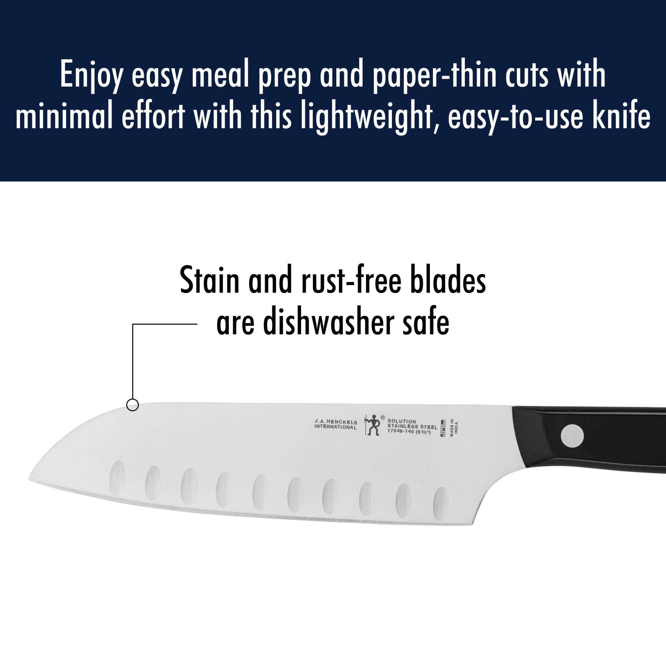 HENCKELS knives displayed on kitchen counter for everyday cooking versatility