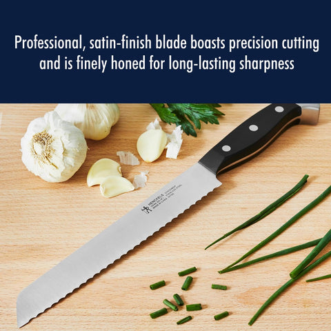 HENCKELS Statement displayed in kitchen knife block for elegant, everyday countertop presence