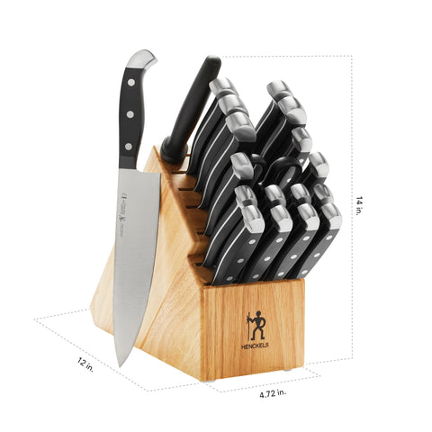 HENCKELS santoku blade granton dimples reducing sticking for cleaner slices